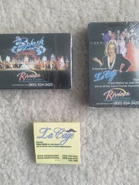 (2) SEALED Vintage Riviera Hotel & Casino Playing Cards Las Vegas Souvenir Deck